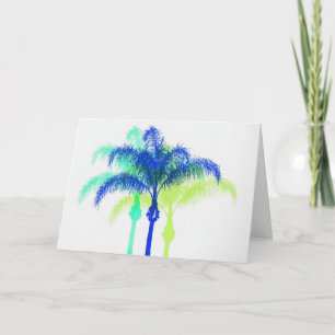 Carte Art Contemporain Queen Palm Trees Artsy Note Card