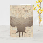 Carte Art d'affiche de Leonardo par Valentin Fischer (Fleur jaune)