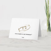 Carte Art d'anneaux de mariage (Dos)