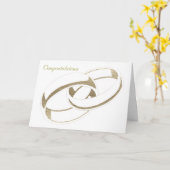Carte Art d'anneaux de mariage (Fleur jaune)