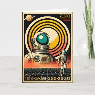 Carte Art d'atterrissage des astronautes du milieu du si