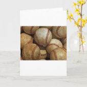 Carte Art de baseball (Fleur jaune)