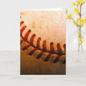 Carte Art de baseball (Fleur jaune)