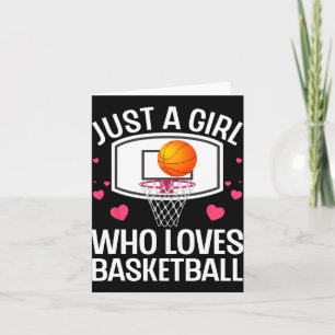 Carte Art De Basketball Amusant Pour Fille Femmes Colleg