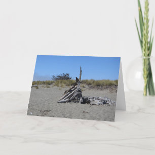 Carte Art de bois de flottage à la plage de Doran