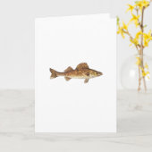 Carte Art de brochets vairons (Fleur jaune)