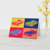 Carte Art de bruit convertible du benz 300 SL de (Fleur jaune)