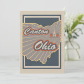 Carte Art de Canton, Ohio Imprimer - Art de Voyage v2 (Debout devant)