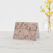 Carte Art de chaise (Fleur jaune)