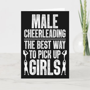 Carte Art de cheerleading drôle pour garçons adolescents