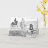 Carte Art de concours complet de formation combinée par (Fleur jaune)