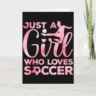 Carte Art de fille de football pour filles enfants tout-