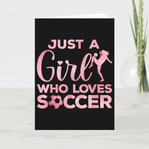 Carte Art de football cool pour femmes adolescentes gard