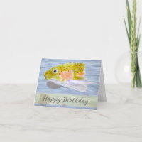 Art de la faune Truite Poisson Anniversaire Crayon