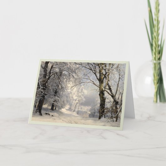 Carte Art de la forêt d'hiver (Devant)