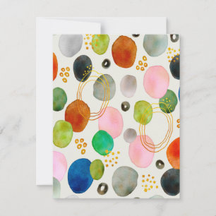 Carte Art de la Parties scintillant d'or de galets Abstr