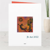 CARTE ART DE LÉZARD SUD-OUEST      (Dos)