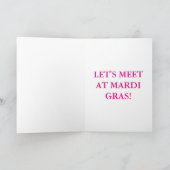 Carte Art de Mardi Gras (Intérieur)