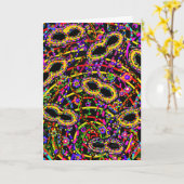 Carte Art de Mardi Gras (Fleur jaune)