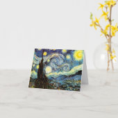 Carte Art de nuit Van Gogh Starry (Fleur jaune)