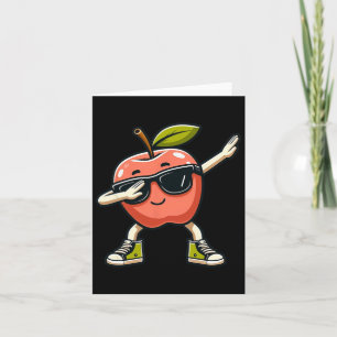 Carte Art de pomme cool pour hommes femmes enfants Cueil
