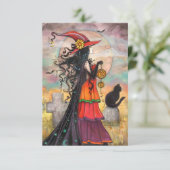 Carte Art de sorcière Halloween Witch Way (Debout devant)