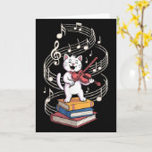 Carte Art de violon cool pour hommes femmes enfant joueu (Fleur jaune)