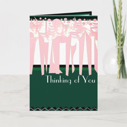 CARTE  ART DÉCO  (Devant)