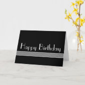 Carte Art déco (Fleur jaune)