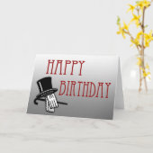 Carte Art Déco Anniversaire (Fleur jaune)
