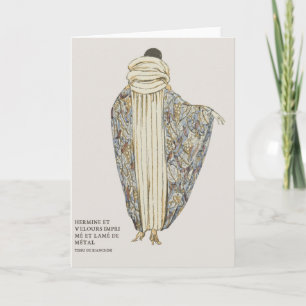Carte Art Déco Art Nouveau Mode française Illustration
