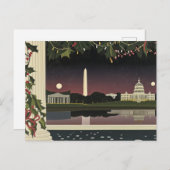 Carte Art déco de Washington DC Cityscape (Devant / Derrière)