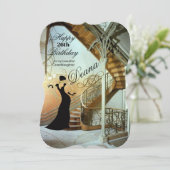 Carte Art déco pour enfant adulte (Debout devant)