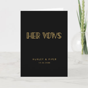 Carte Art déco rétro Ses voeux Voix mariages