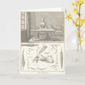 Carte Art d'Ecrire Art de l'écriture Encyclopédie Didero (Fleur jaune)