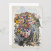 Carte Art des Cinque Terre (Devant / Derrière)