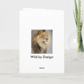 Carte art des lions (Dos)