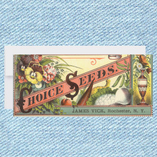 Carte Art d'étiquette de paquet de graines vintage, grai