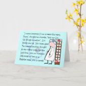 Carte Art d'histoire "d'infirmière retraitée"--Articles (Fleur jaune)