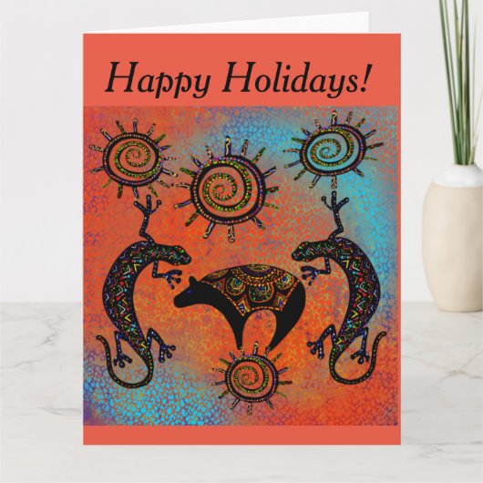 CARTE ART D'OURS LÉZARD SUD-OUEST (Devant)