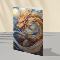 Art Dragon avec ballons d'anniversaire