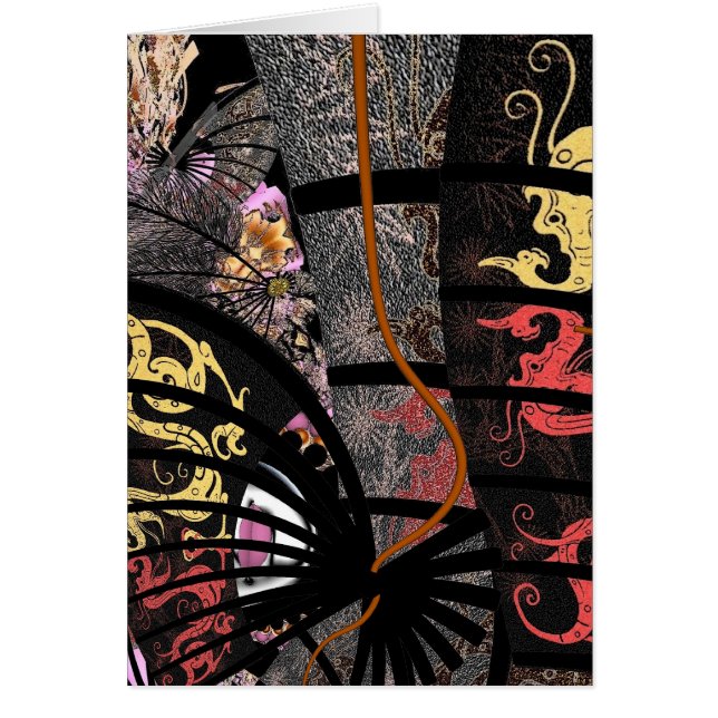Carte Art Dragon de Combat Asiatique (Devant)