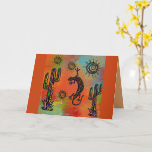 Carte Art du désert de l'Arizona