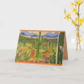 Carte Art du désert de l'Arizona (Fleur jaune)