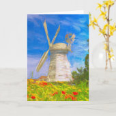 Carte Art Du Moulin À Vent (Fleur jaune)