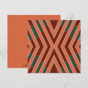 Carte Art et couleur de la tradition tribale du Sud-Oues