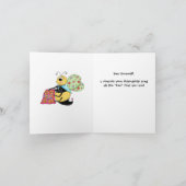 Carte Art fantaisie de l'abeille de miel d'abeille (Intérieur)