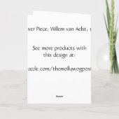 Carte Art Floral avec Rose (Dos)