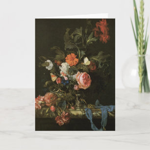 Carte Art Floral avec Rose