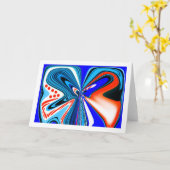 Carte art floral fantastique (Fleur jaune)